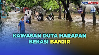 Kawasan Duta Harapan Bekasi Banjir Puluhan Kendaraan Rusak Akibat Nekat Terobos Genangan [upl. by Kciredor]