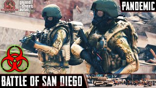 Battle of San Diego  PANDEMIC  GTA 5 Zombie Movie Machinima [upl. by Haelahk]