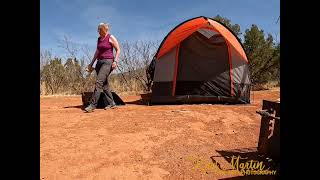 Solo Tent Camping at Caprock Canyon State Park in Texas [upl. by Ocirema259]