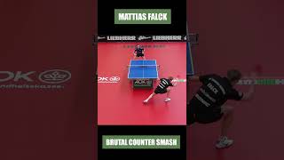 Mattias Falck BRUTAL COUNTER SMASH shorts tabletennis [upl. by Andromeda]