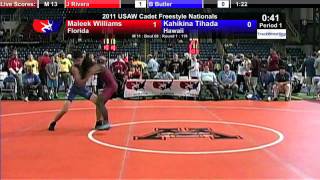 Cadet Freestyle 119  Maleek Williams FL vs Kahikina Tihada HI [upl. by Ziza]