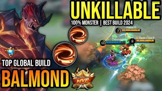 BALMOND BEST BUILD 2024  TOP GLOBAL BALMOND GAMEPLAY  MOBILE LEGENDS✓ [upl. by Nnyleuqaj]