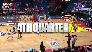 NCAA Basketball EAC vs San Beda Fourth Quarter  NCAA Season 100 [upl. by Hayton]