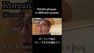 polish phrases in different accents [upl. by Brady]