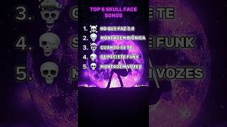 top 5 skull face songs phonk phonkmusic shorts [upl. by Nosnev684]