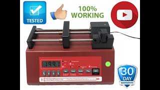 New Era NE 300 Syringe Pump Tested Working Video New Era in1426 9 [upl. by Sansen]