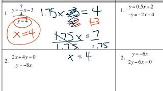 Substitution Method Row Game [upl. by Halik336]