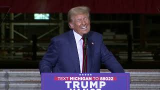 RAW VIDEO Donald Trump speaks at Potterville Michigan campaign event [upl. by Farley]