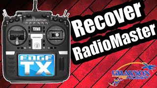 😲How to Recover  Install EdgeTx on RadioMaster Tx16 [upl. by Renny]