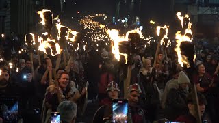 Edinburghs Hogmanay Torchlight Procession 2023 [upl. by Jamieson]