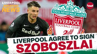 LIVERPOOL AGREE €70M SZOBOSZLAI DEAL WITH RB LEIPZIG  BREAKING NEWS [upl. by Elletsirhc]