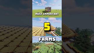 5 Best Farm To make in Minecraft Survival [upl. by Dibrin539]