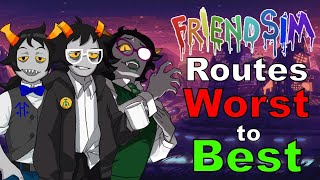 Hiveswap Friendsim Routes Worst to Best [upl. by Alliscirp448]