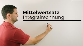 Mittelwertsatz der Integralrechnung Durchschnitt der YWerte  Mathe by Daniel Jung [upl. by Skill996]