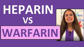 Heparin vs Warfarin Coumadin Nursing Review Anticoagulant Differences [upl. by Peugia]