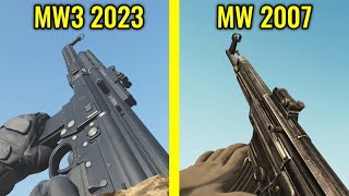 COD MW3 2023 vs COD 4  Weapons Comparison [upl. by Nickelsen]