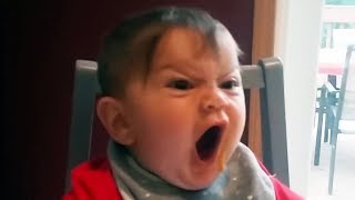 HILARIOUS BABIES and TODDLERS Trying To get ANGRY FACE  Lots of LAUGH GUARANTEED [upl. by Miner]