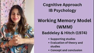 Working Memory Model WMMCognitive Approach IB Psychology ib psychology [upl. by Sissel]