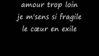 Images Le coeur en exil  lyrics [upl. by Saberio828]