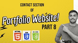 Responsive Portfolio Website using HTML CSS and JavaScript  Project  Part 8 [upl. by Leuqim500]