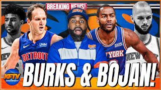 Breaking Knicks News The Knicks Trade For Alec Burks amp Bojan Bogdanović  Grimes Sent To Detroit [upl. by Anitreb316]