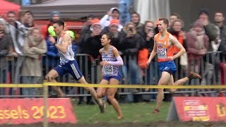 Mixed Relay Race  France Wins European Cross Country Championships 2023 in Brussels [upl. by Ellenor]