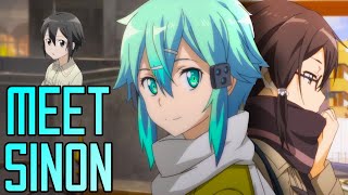 Meet Sinon  Sword Art Online Wikia Features [upl. by Artinad]