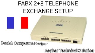 PABX telephone Exchange setup and Call transfer [upl. by Nesnar]