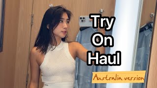 4K try on haul in Australia with bunnybrownie [upl. by Nivat]