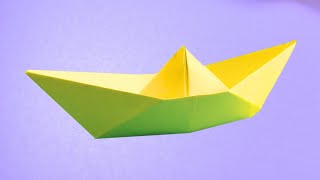 How to make origami paper boat easy way [upl. by Aglo]