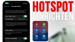 Hotspot auf iPhone einrichten und Mobile Daten teilen 2023 [upl. by Weiler]