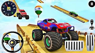 Mega Ramp Monster Truck Stunt Game 3D – Android Gameplay [upl. by Nnaaras]