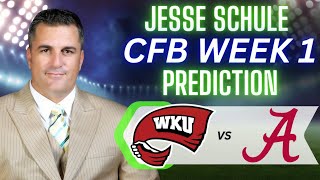 Western Kentucky vs Alabama Prediction and Picks  2024 College Football Week 1 Best Bets [upl. by Arytas782]