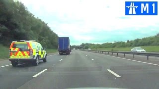 Driving in the UK  M1 Motorway Part 1 [upl. by Oderfodog924]