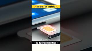 How does a SIM Card works 👌🏻👌🏻🔥 sim simcard technology mobile smartphones techshorts 🙏🏻🙏🏻❤️👌🏻 [upl. by Lambertson]