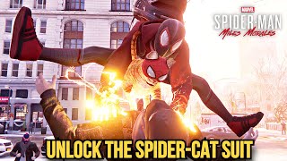 SpiderMan Miles Morales  UNLOCKING THE BODEGA CAT SUIT [upl. by Boff]