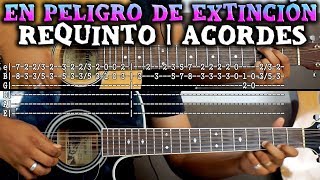 Tutorial  En peligro de extinción  La adictiva  Requinto  Acordes  TABS [upl. by Farron]