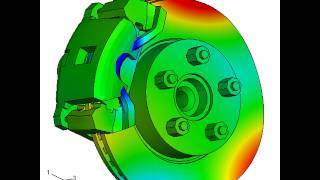 Brake squeal analysis with Abaqus complex eigenvalue approach [upl. by Arley]