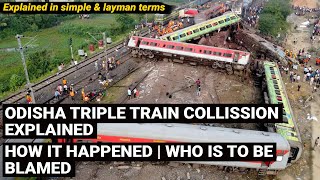 Odisha triple train collision  accident explained  coromandel express crashed in Balasore Odisha [upl. by Georgina]