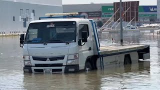 UAE struggles to recover after heaviest recorded rainfall ever hits the nation [upl. by Toh]