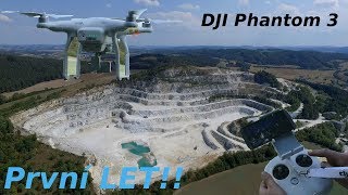 První LET s DJI Phantom 3  Návod Stručně a Jasně [upl. by Reinaldos]