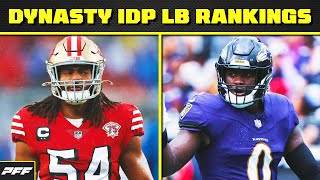 2024 DYNASTY IDP LINEBACKER RANKINGS  PFF Fantasy Podcast [upl. by Yankee]