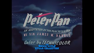 Peter Pan 1953 title sequence [upl. by Tanney558]