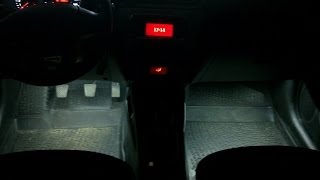 KIA RIO 2013 LED подсветка ног  бардачек  багажник [upl. by Lednahc]