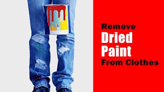 How to remove acrylic paint from clothes [upl. by Refinej]