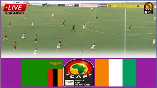 🟥Live Match Zambia vs Ivory Coast  Full Stream Africa Cup of NationsAfcon Qualifiers2024 [upl. by Arikahc]