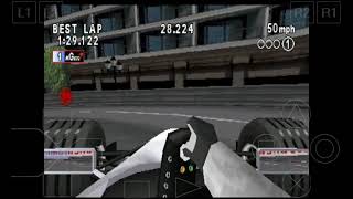 Fórmula 1 2000 Mônaco onboard Williams Playstation 1 Android epsxe [upl. by Orose902]