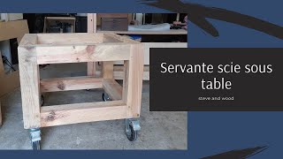 Servante en palette pour scie sous table [upl. by Keele]