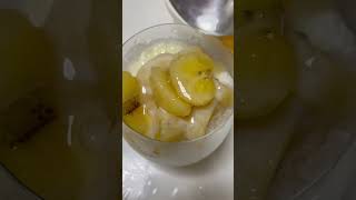 Banana con Yelo asmr trending shortsyoutube shortsvideo 1millionviews pinoyfood banana [upl. by Hafirahs]