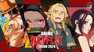 Estrenos de ANIME en NETFLIX en Enero 2024  Rincón Otaku [upl. by Anerys]